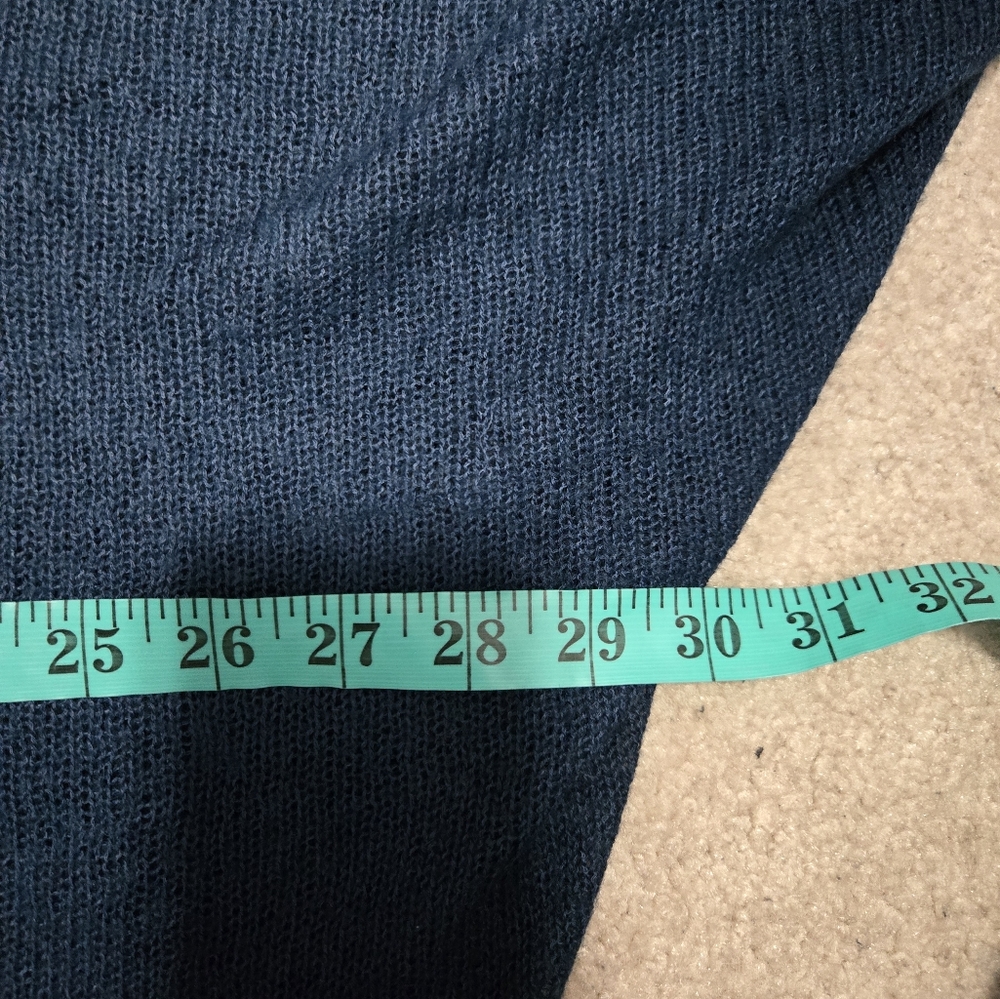 LAFAYETTE 148 Alpaca/ Wool Lightweight Open Front Teal Cardigan. Size 1X - Picture 10 of 11